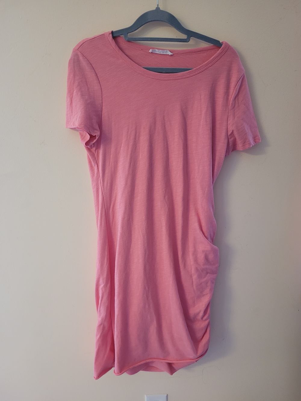 Women's Pink Short-Sleeve Crewneck Top